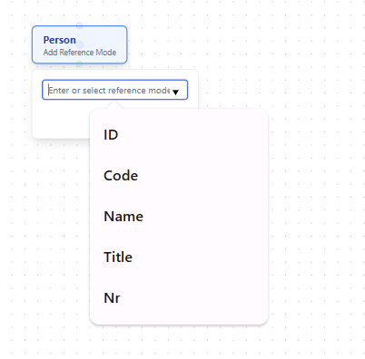 Reference Mode Dropdown